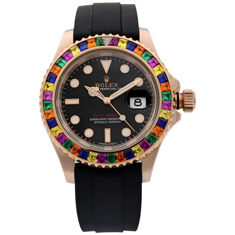 rolex regenbogen schwarz|rolex rainbow.